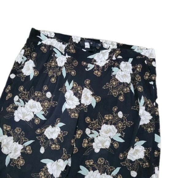 Torrid Wide Leg‎ Pants Women's 3x Floral Pull On Pockets Elastic Waistband - Picture 3 of 9